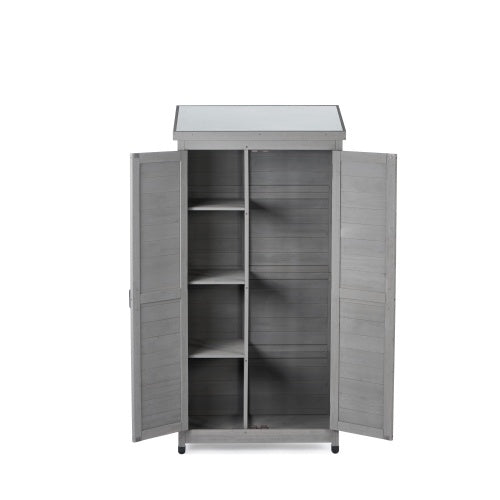 Outdoor Lockers Metal Tops, Garden Storage Sheds, Outdoor Wood High Canopy For Patio Patio Terraces