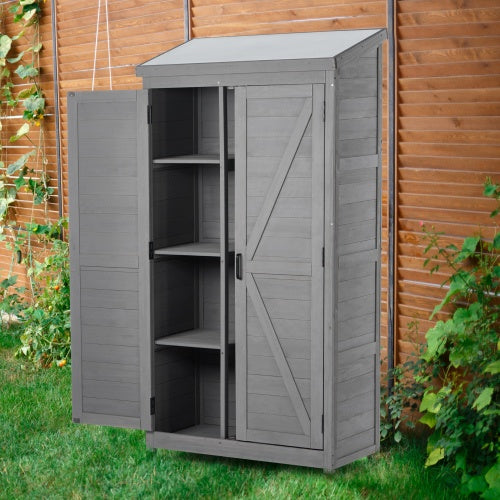 Outdoor Lockers Metal Tops, Garden Storage Sheds, Outdoor Wood High Canopy For Patio Patio Terraces